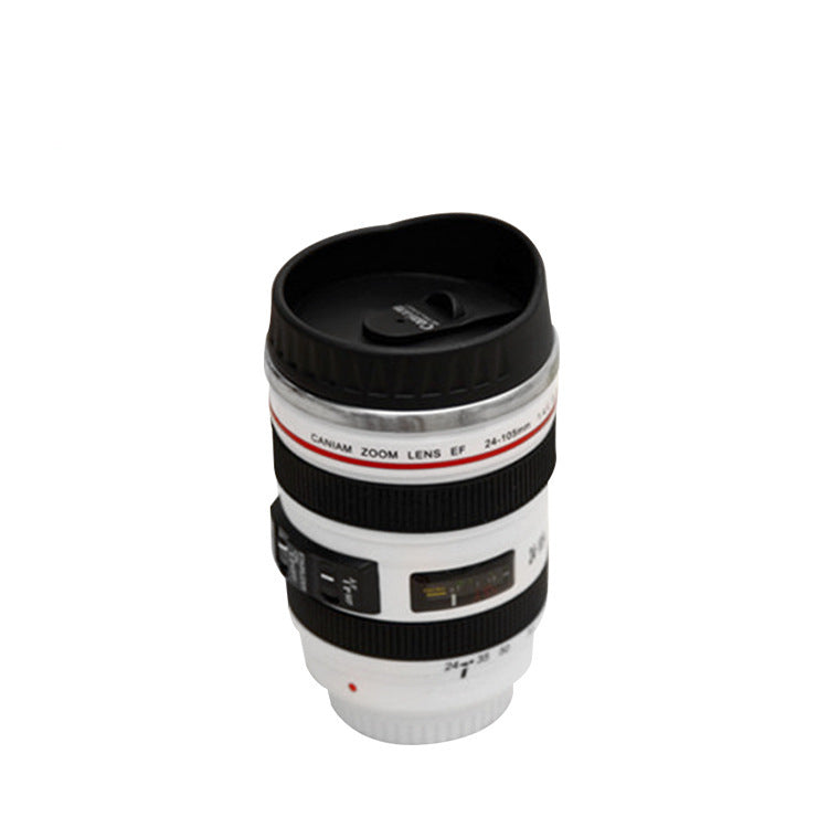 Camera Lens Coffee Mug - Stainless Steel Photographer Gift Cup | DSLR Lens Design