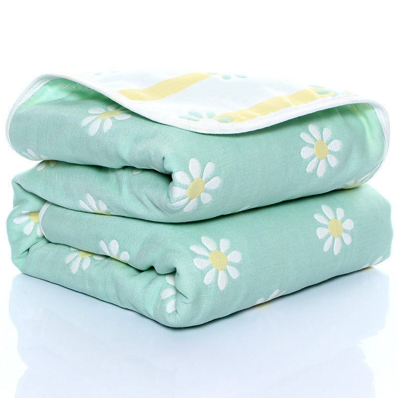 6‑Layer Baby Gauze Blanket – Soft Muslin Bath Towel & Multi‑Use Swaddle | 110×110 & 120×150 cm