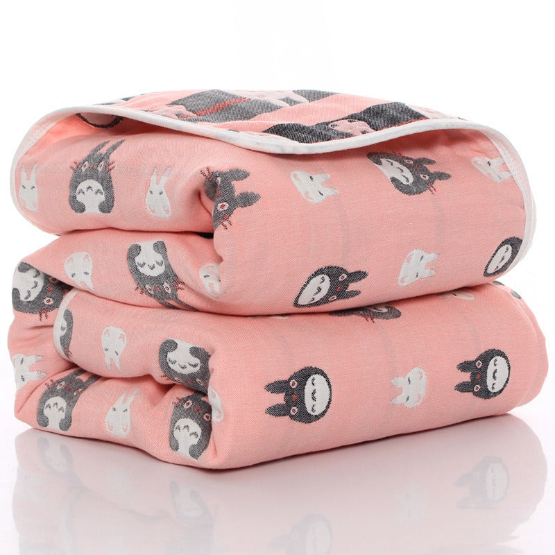6‑Layer Baby Gauze Blanket – Soft Muslin Bath Towel & Multi‑Use Swaddle | 110×110 & 120×150 cm