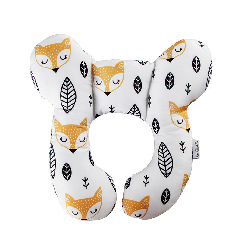 Baby Head Support U‑Shaped Pillow – Car Seat & Stroller Neck Protection | Infant Sleeping Cushion