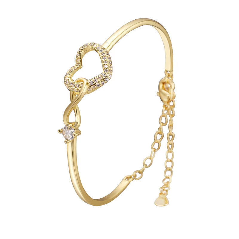 Infinity Heart Bracelet for Daughter - Birthday Gift with Gift Box