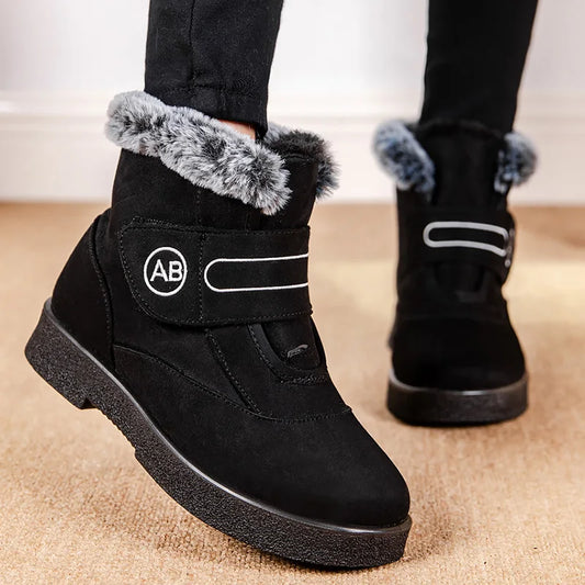 Snow Boots Women Flat Shoes Woman Platform Boots For Women Fashion Keep Warm Shoes For Women New Plush Winter Boots Botas Mujer