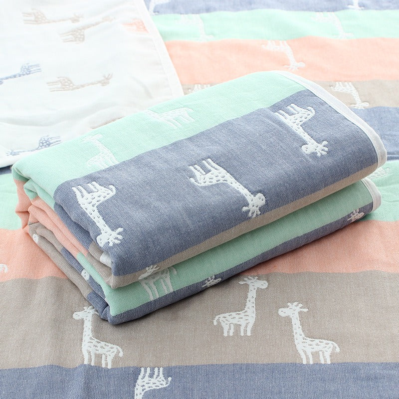 6‑Layer Baby Gauze Blanket – Soft Muslin Bath Towel & Multi‑Use Swaddle | 110×110 & 120×150 cm