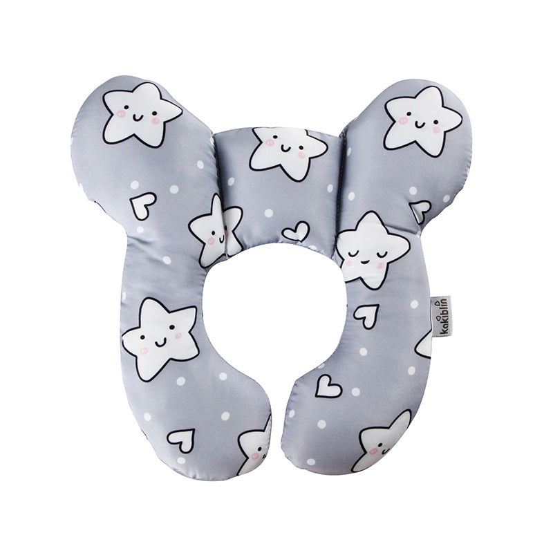 Baby Head Support U‑Shaped Pillow – Car Seat & Stroller Neck Protection | Infant Sleeping Cushion