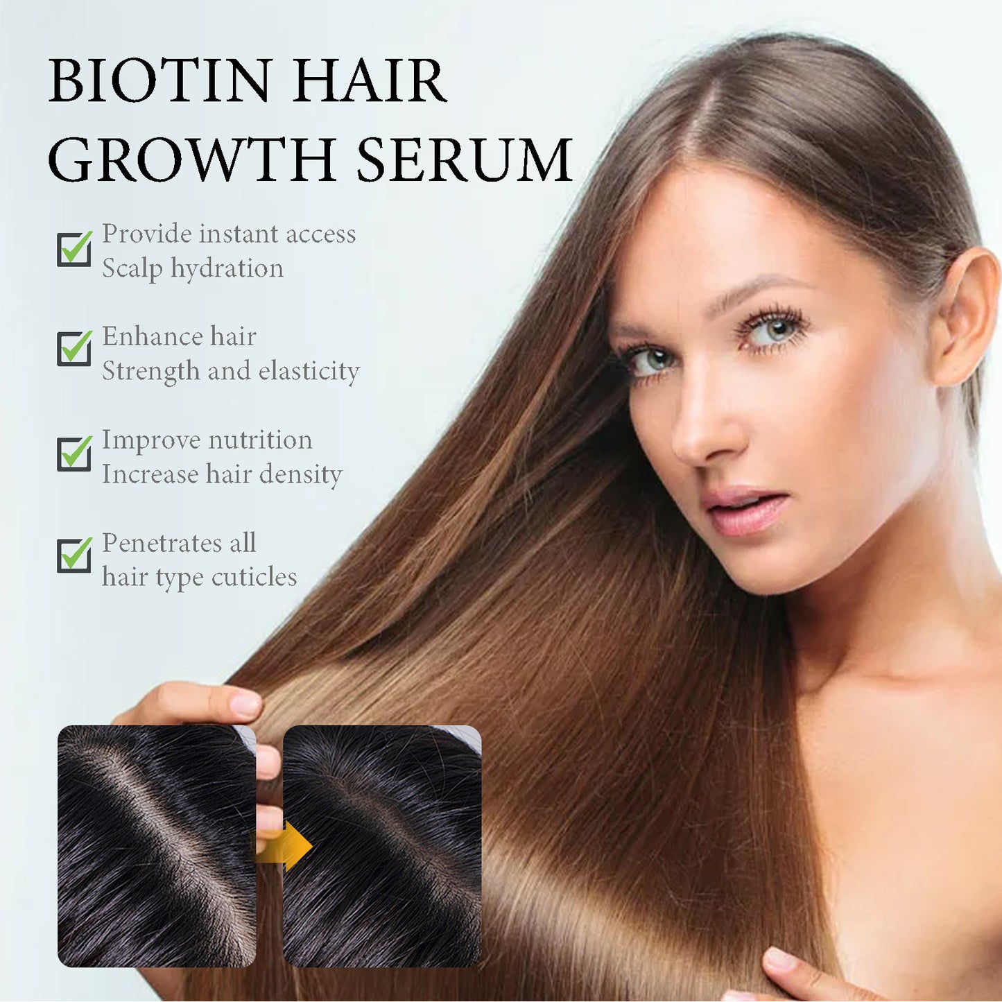 Biotin Hair Growth Serum - Nourish Roots & Prevent Hair Loss Treatment