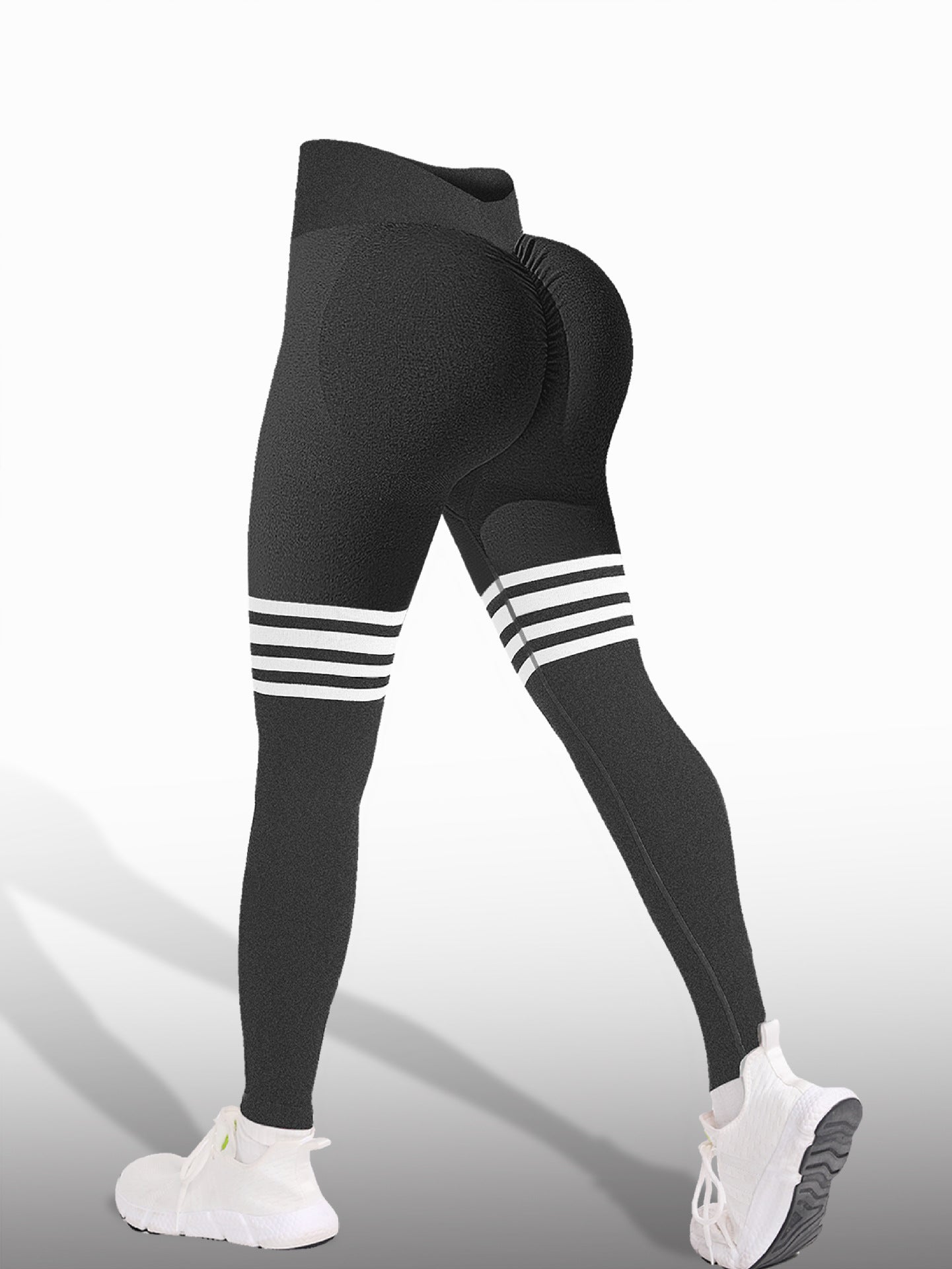 High Waisted Seamless Yoga Pants - Peach Hip Lifting Fitness Leggings