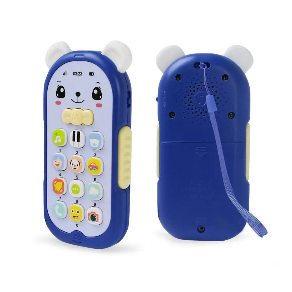 Baby Musical Phone Toy – Soft Light & Sound Learning Phone with Teether | Infant Early Education Toy