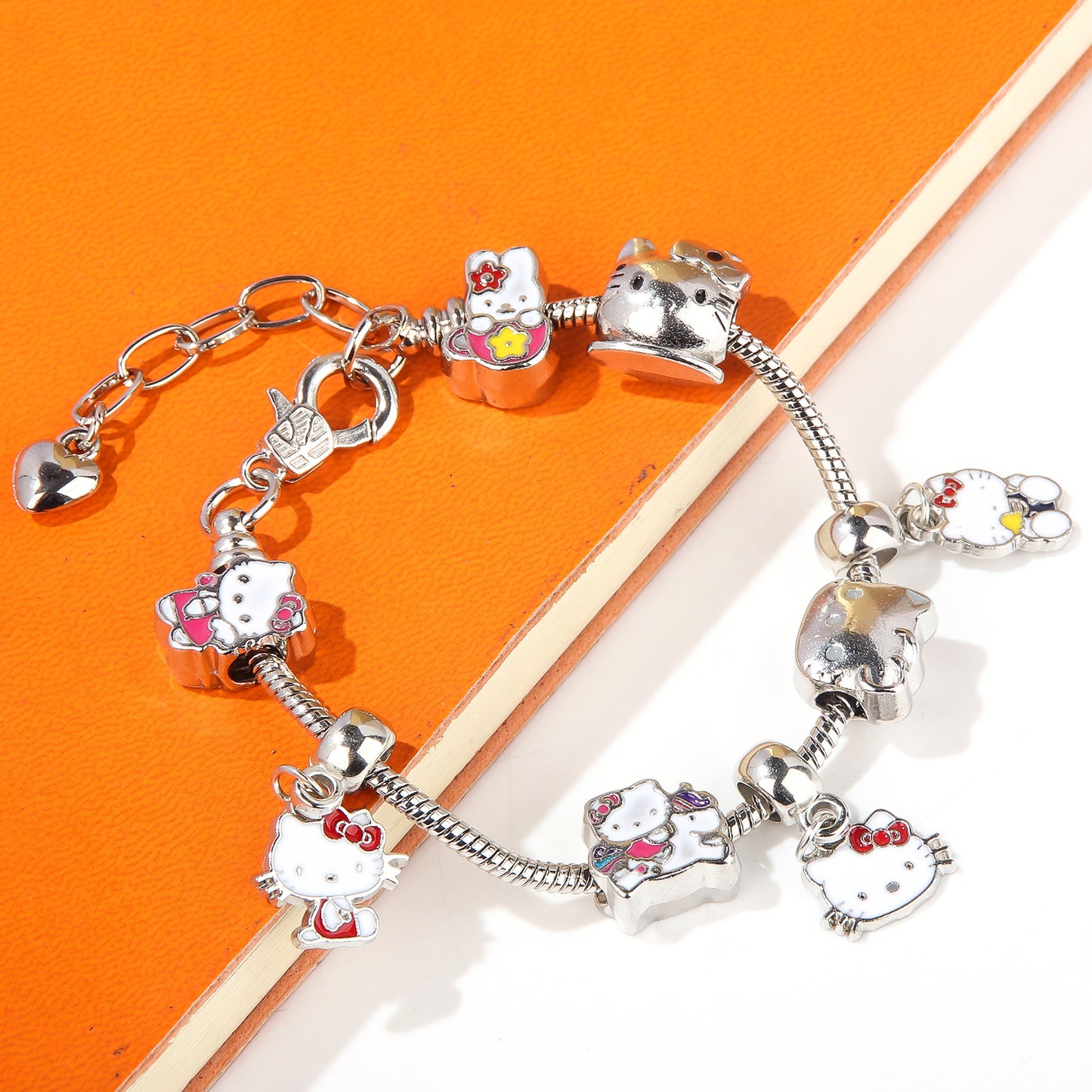 Cute Kitty Cat Bracelet - Anime Girl DIY Charm Bracelet | Best Friend Gift