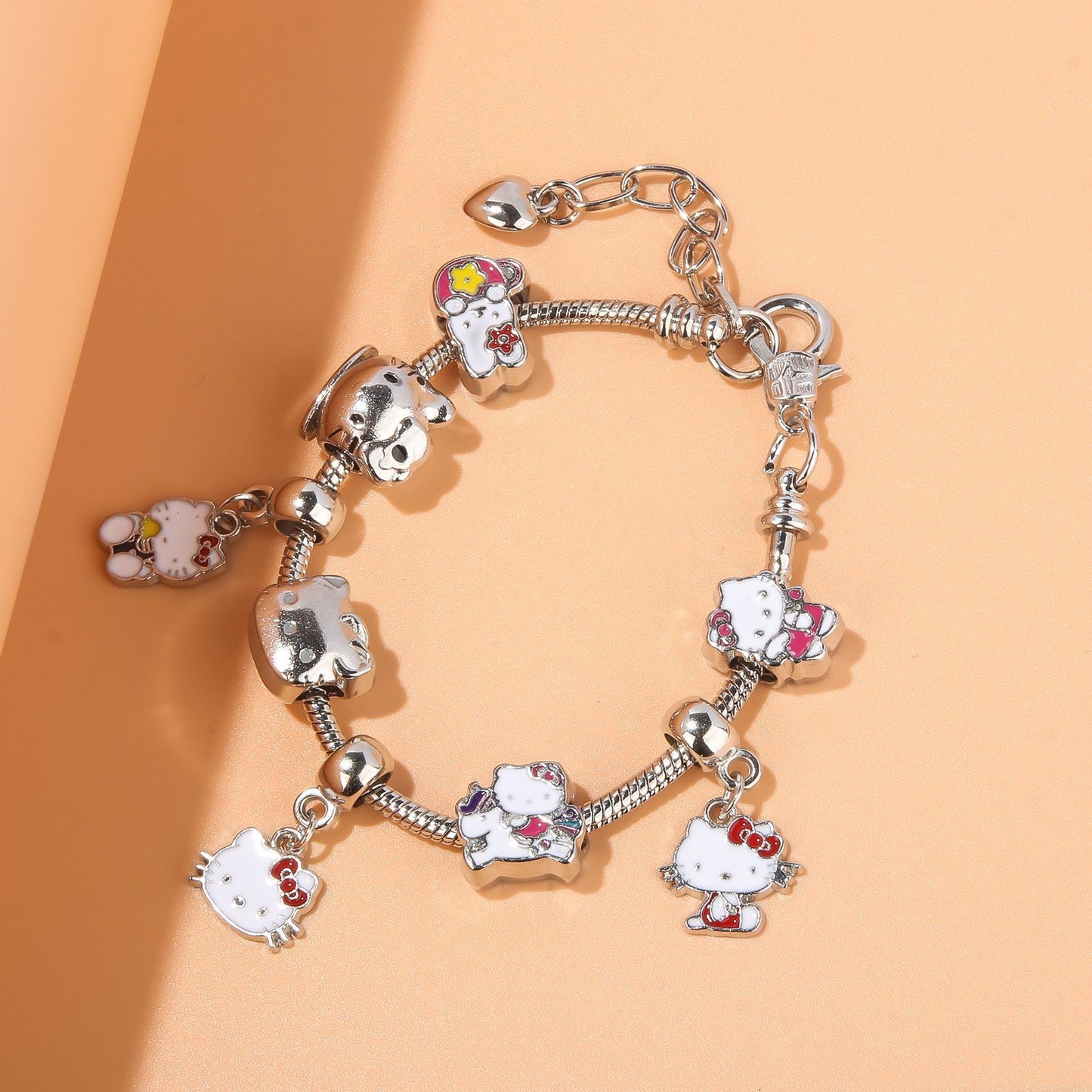 Cute Kitty Cat Bracelet - Anime Girl DIY Charm Bracelet | Best Friend Gift