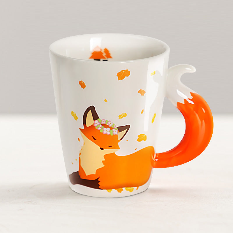 Ceramic Fox Mug – Creative Animal Coffee Cup | Cute Gift for All Occasions