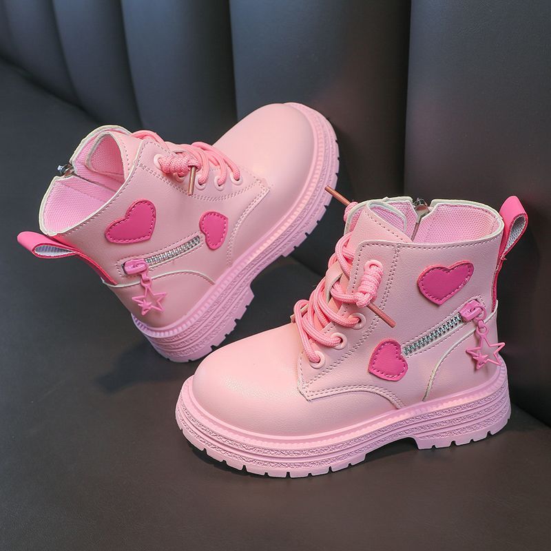 Girls Winter Boots - British Style Short Boots with Cotton Lining | Kids Warm Shoes