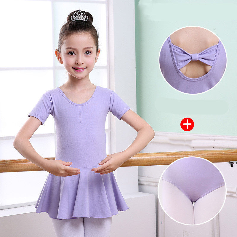 Girls Ballet Dance Dress - Tutu Practice Outfit | Kids Dancewear