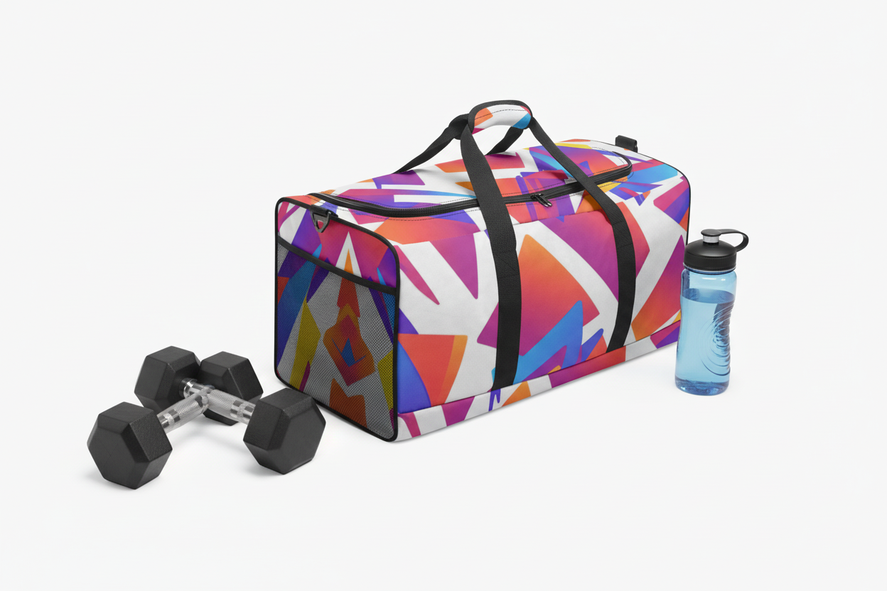 Lightweight Polyester Duffel Bag – Adjustable Padded Shoulder Strap