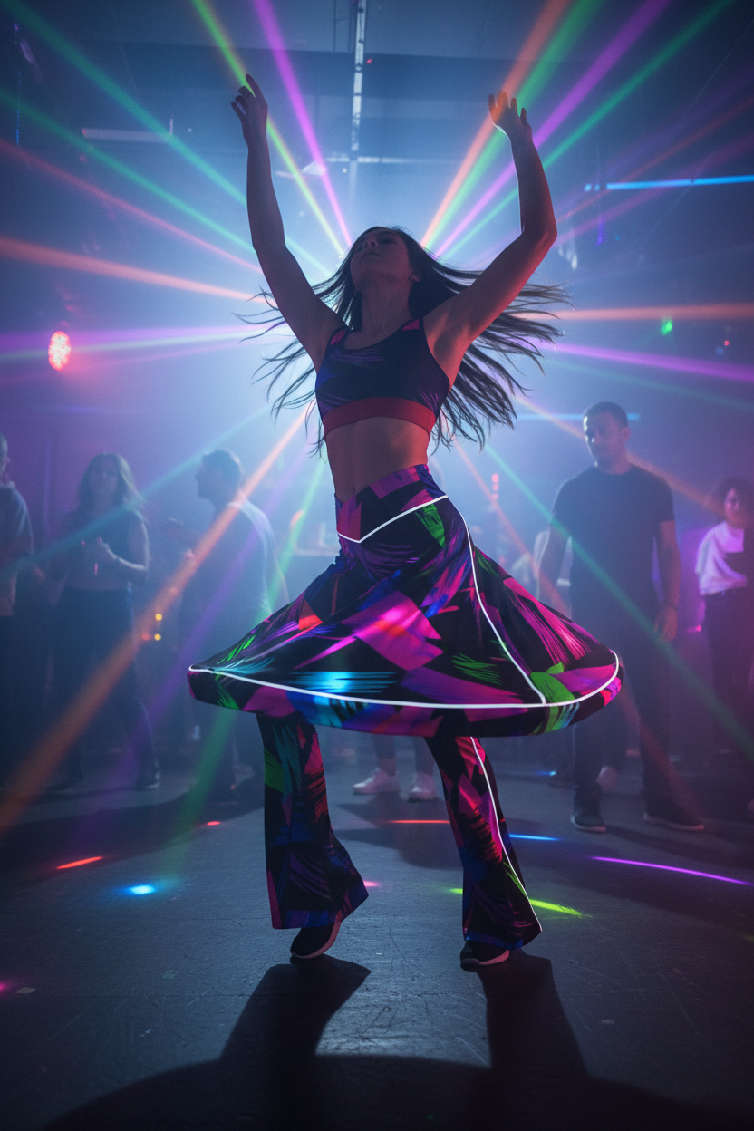 Flare Pants - Bailando neón