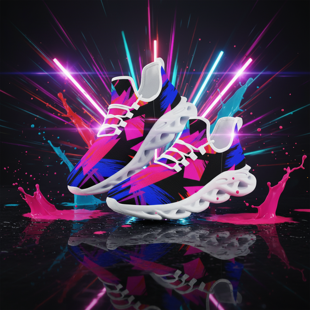 Neon Sneakers - Editorial creativa